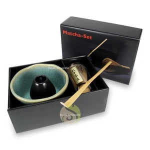 Luxus Box Matcha Teeschüssel Chawan Türkis Sensorische Skala Zeremonie J... - Bild 1 von 5