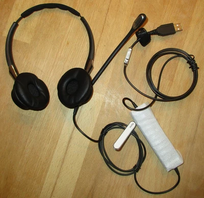 JABRA BIZ 2400 II Duo NC Bundle Call-Center-Headset On-Ear kabelgebunden Schwarz - Bild 1 von 4