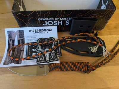 Montana Knife Company MKC Speedgoat Magnacut Blaze Orange, Hecho en EE. UU. Foto 1 de 2