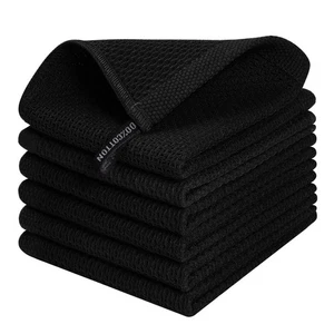 100% Cotton Kitchen Dish Cloths, 6 Pack Waffle Weave Dish Towels Ultra Soft A... - Bild 1 von 7
