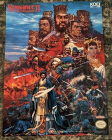 Nintendo NES Romance of the Three Kingdoms II Poster/Map