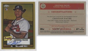 2021 Topps Chrome Platinum Anniversary /50 Cristian Pache #PA-CP Rookie Auto RC