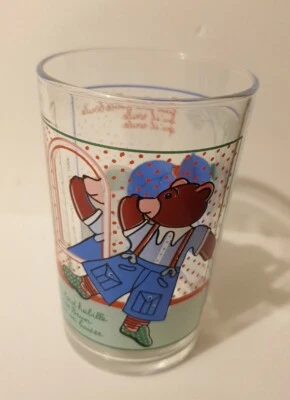 Lot 1 verre à moutarde PETIT OURS BRUN vintage BAYARD 1988 Amora - Photo 1/4