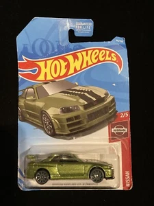ROUES CHAUDES VERT NISSAN SKYLINE GTR BNR34.....N77 - Photo 1/2