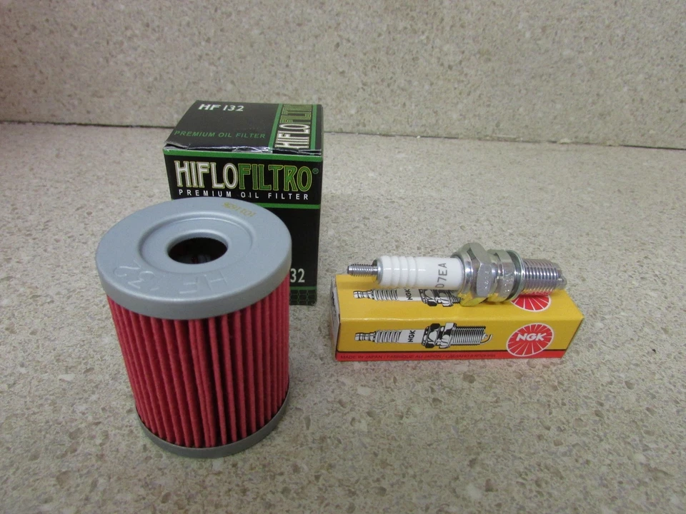 SUZUKI LTF250 LTF 250 LT4WD QUADRUNNER TUNE UP KIT OIL FILTER & SPARK PLUG D7EA - Image 1 of 1