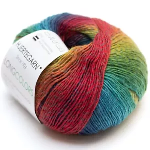 LONG COLORS MERINO HJERTEGARN Wolle FARBVERLAUF 19 LACE GRADIENT Lacewolle - Bild 1 von 1