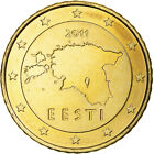 [#1179747] Estonia, 50 Euro Cent, 2011, Vantaa, BU, MS(64), Nordic gold, KM:66
