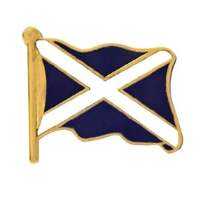 Insignia prendedor bandera ondulada Scotland Saltire - Imagen 1 de 2