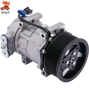 AC Compressor Fits For 2008 2009 2010 Peterbilt 388 F696003151 F69-6003-151 12V - Foto 1 di 18