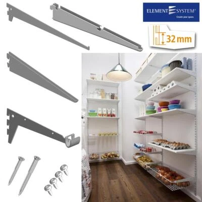 Element System Regalträger EASY | CLASSIC Raster 32 Regalhalter für Wandschienen - Bild 1 von 4