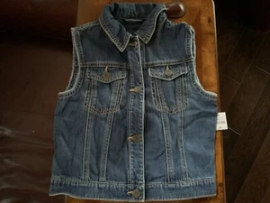 GAP Kids Jean Denim Vest for girls size XL (12) - Picture 1 of 3