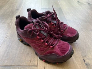Merrell Moab J37178 Women's Athletic Hiking Shoes Beet Red Vibram Soles Size 6.5 - Picture 1 of 14