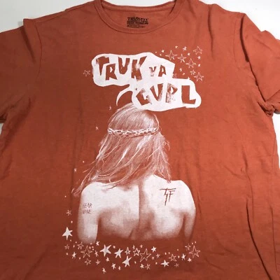 Camiseta Trukfit Truk Ya Gurl Gráfica Para Hombre XL Manga Corta Naranja Lil Wayne Foto 1 de 4