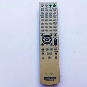 Sistema Sony Remote RM AMU003 Cinta de Audio Sintonizador DVD Banda Teatro Menú Usado #921 - Imagen 1 de 3