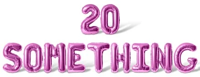 20 SOMETHING Letter Balloons Banner - 20s Birthday Party Decorations - Twenties - Image 1 of 4