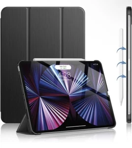Soke Case for iPad Pro 11 2022 2021 (4th 3rd Gen) - [Slim Tri-Fold Stand - Picture 1 of 9