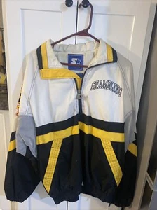GRAMBLING STATE TIGERS Jacket STARTER Embroidered MEDIUM VINTAGE NCAA Gear - Picture 1 of 7