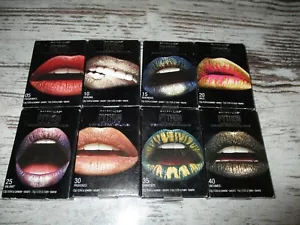MAYBELLINE FULL 8 PIECE SET PYTHON METALLIC LIP KITS - Picture 1 of 2