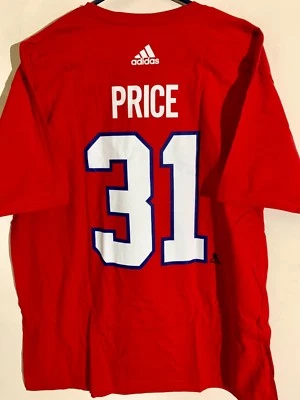 Camiseta Adidas NHL Montreal Canadiens Carey Price Roja Talla XL Foto 1 de 2