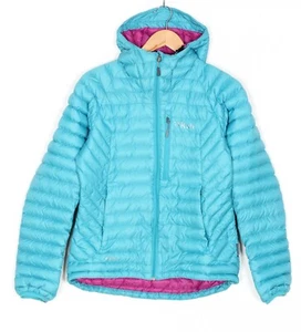 Chaqueta con Capucha RAB Microlight Alpine Plumón Relleno Mujer Talla UK 12 EU 40 US M - Imagen 1 de 8