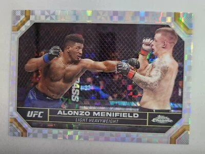 2024 Topps Chrome UFC - X-Fractor #168 ALONZO MENIFIELD - Image 1 of 2