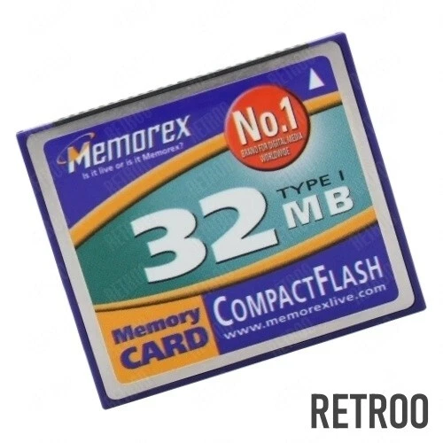 Memorex Compact Flash 32MB CF Type-I Memory Card for Digital Cameras Retroo - Image 1 of 2