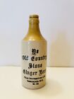 VINTAGE YE OLD COUNTRY STONE GINGER BEER VANCOUVER B.C. STONEWARE BOTTLE