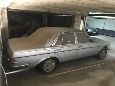 Garagenfund! Mercedes W123 280E Bj. 1981 mit ABS und KAT auf 15" Barockfelgen - Bild 1 von 4