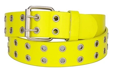 Hot Trend! Eurosport Solid Rich Fashion Color Double Grommet Belt - BW9915 - Image 1 of 2