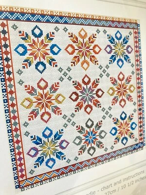 Counted Cross Stitch Kit TULIP STAR 9 SQUARE Aida 14 Riverdrift House