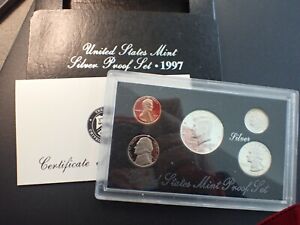 New Listing1997 Silver Proof Set with box and Coa