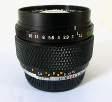 Olympus Zuiko Auto-S 55mm 1:1.2 Super Fast Prime Lens