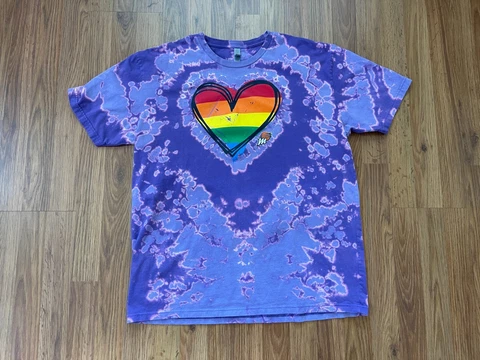 Phoenix Mercury WNBA BASKETBALL PRIDE LOVE REVERSE TIE DYE Size Large T Shirt! Cover