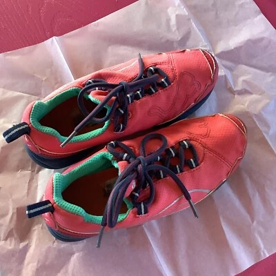 Zapatilla deportiva Puma Hot EverTrack roja rosada y verde para mujer talla 6 Foto 1 de 4