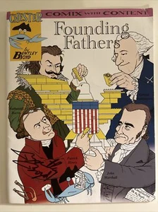 Chester the Crab's Comix Founding Fathers Autographed by Bentley Boyd Signed - Imagen 1 de 5