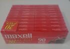 Maxell Blank Audio Cassette Tapes 20 Pack Still Sealed Normal Bias UR 90 Minute