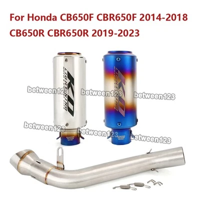 Punta de enlace medio de escape para Honda CB650F CBR650F 2014-2018 CB650R CBR650R 2019-2023 Foto 1 de 4