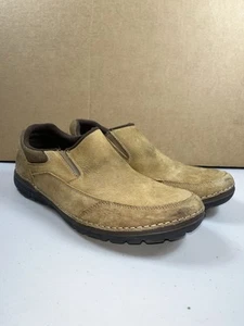Rockport XCS Leather Slip-On Loafers Shoes Men's Brown Suede APM32369 Size 11M - Picture 1 of 7