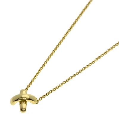 TIFFANY&Co.  Collar punto de cruz K18 oro amarillo damas [usado] Foto 1 de 4