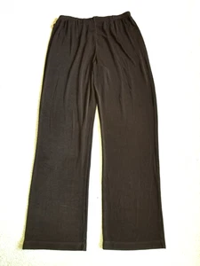 Damen Hose - Chico's Travellers - braun Stretch Strick Pull On gerades Bein - 2 (10/12) - Bild 1 von 4