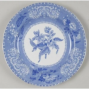 Plato de loza festoneada azul Spode Camilla - Imagen 1 de 8