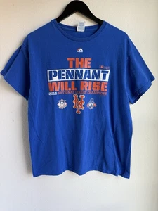 Delta NY Mets T-Shirt Large 2015 National League Champs "The Pennant Will Rise" - Bild 1 von 11