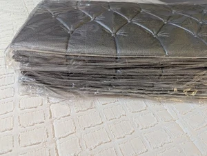 12x 3D Schaumstoff Platten Leder Stil Wandaufkleber Fliese Selbstklebend Tapete Dekor - Bild 1 von 8