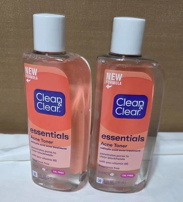Clean & Clear Essentials Oil-Free Deep Cleaning ACNE TONER & TREATMENT - 2 PACK - Image 1 of 2