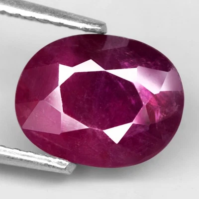 2.72Ct. Natural Gemstone Ruby Purplish Red Oval Normal Heated Tanzania Ravishing - Image 1 of 4