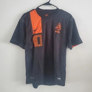 Nike Netherlands #10 Sneijder KNVB Black Football Soccer Jersey Size S - Picture 1 of 5