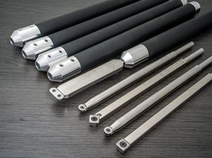 Acrylic Resin 5 Tool Set Including Simple Scraper for Turning , 26.5" Overall - Picture 1 of 10