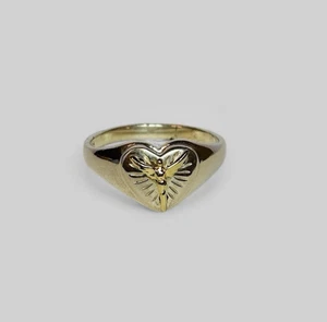 Lavaggi Sterling 925 Silver 14k Radiant Angel Ring Sz 9 - Picture 1 of 8