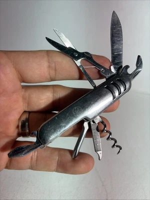 Navaja de Bolsillo Multiherramienta GE General Electric De Colección Acero Inoxidable Publicidad Foto 1 de 4