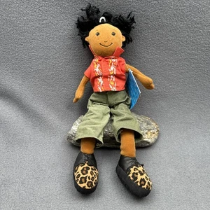 Camisa naranja muñeca de peluche Groovy Girls Kalvin Boy 2001 vintage con etiquetas - Imagen 1 de 16